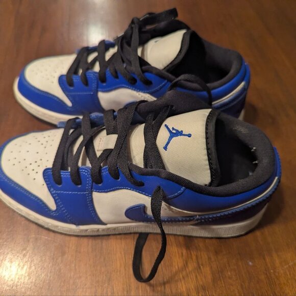 Nike Air Jordan 1 Low Blue White Game Royal US 6Y - Picture 8 of 10